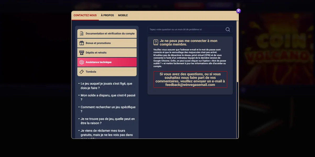 Support client Vegas Plus – que faire en cas de problème de connexion ?: assistance et solutions Support client Vegas Plus – que faire en cas de problème de connexion ?